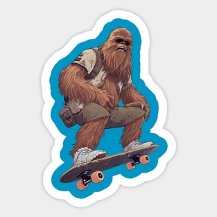 Bigfoot Skateboarding Sticker